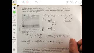 Related Rates Determining the Speed of a Plane Problem  AP Calculus ABBC Lesson 262 [upl. by Brenza]