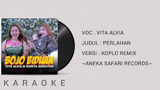 BOJO BIDUAN KARAOKE  Vita Alvia ft Shinta Arsinta [upl. by Jenica]