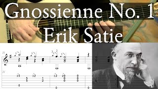 GNOSSIENNE NO 1  Erik Satie  Full Tutorial with TAB  Fingerstyle Guitar [upl. by Benedict]