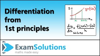 Differentiation from 1st Principles  Calculus by ExamSolutions [upl. by Steven]