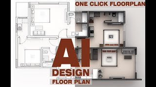 Ai Design Floor Plan  One Click Floor plan  How to Render Architectural Floor plan [upl. by Aitsirk]