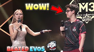 BTK Interview AFTER Beating EVOS Singapore [upl. by Llyrad]