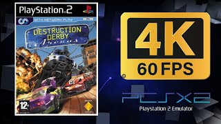 Destruction Derby Arenas  PS2 PCSX2  4K UHD [upl. by Berkeley]