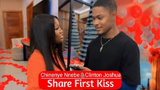 Clinton Joshua amp Chinenye Nnebe Share First Kiss [upl. by Haelahk]