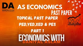 AS Economics 9708 Elasticities PED YED XED amp PES 12 markers Part 1 Topical Past Papers [upl. by Wera]