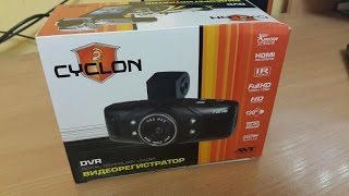 Обзор видеорегистратора Cyclon DVR 102 HD [upl. by Aileve]