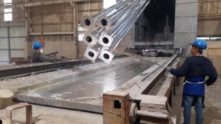 Hot Dip Galvanizing Dipping Process in action [upl. by Llien]