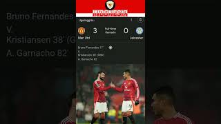 Manchester united vs Leicester 30 full time trending beritabola football manchesterunited [upl. by Aramad]