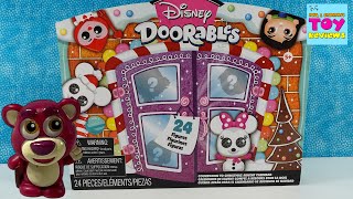 Disney Doorables Minnie Mickey Christmas Advent Calendar Unboxing [upl. by Ahtrim]