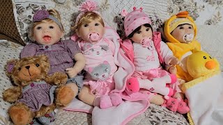 Unboxing 4 new Milidool reborn dolls from Amazon [upl. by Htebilil367]