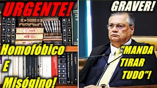 🚨URGENTE FLAVIO Dino manda tirar de circulação livros jurídicos com conteúdo Homofóbico e Misógino [upl. by Elrak]