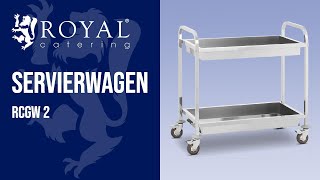 Servierwagen Royal Catering RCGW 2  Produktvorstellung 10010080 [upl. by Hnim192]