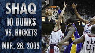 Shaq Dunkfest  10 Dunks vs Yao Ming 2003 [upl. by Enaud]