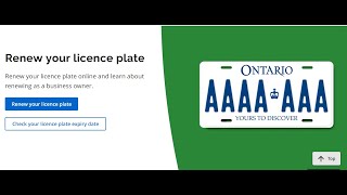 Renew Your Ontario License Plate Online HassleFreequot [upl. by Win]