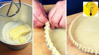 Comment faire la pâte à tarte brisée au robot et faire de joli bord  Cuisine en Pratique [upl. by Irianat66]