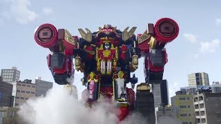 Power Ranger Ninja Steel  Ultrazord Ninja  Batalla Megazord Capitulo 19 [upl. by Milburn]