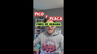 Pico y placa fines de semana 🤬🥵Confirman cambio [upl. by Brandon]