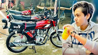 Honda 125 CG  2024 Model 😉 Full Modified Gold edition 💛🥰 Zubna Qadri Vlog’s [upl. by Filmer]