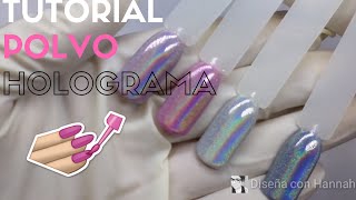 Tutorial🌌Efecto HOLOGRAMA  🌌 Polvo [upl. by Joachim]