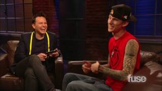 Machine Gun Kelly Sings For Mark  Hoppus On Music [upl. by Matilde268]