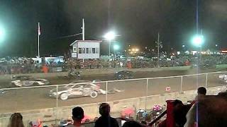 2016 Schaghticoke Fair Demolition Derby  Heat 2 6 Cylinders HARD HITS [upl. by Pacificia]