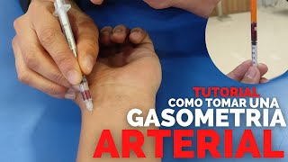 ✅Como TOMAR UNA GASOMETRIA ARTERIAL  TUTORIAL  ENFERMERIA [upl. by Sorci502]