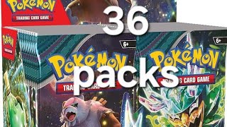 opening 36 Pokemon Twilight Masquerade booster packs [upl. by Donella]