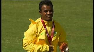 Athletics  mens discus throw F41 Medal Ceremony  2013 IPC Athletics World Championships Lyon [upl. by Pall840]