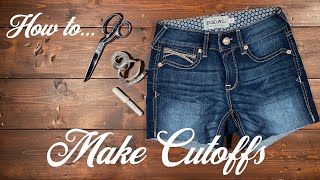 Denim DIY How to Cut Your Jeans into Shorts [upl. by Htiekel]