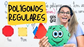 POLÍGONOS REGULARES GEOMETRIA PLANA  \Prof Gis 05 [upl. by Yetnruoc]