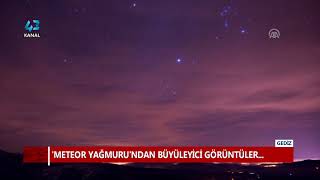 METEOR YAĞMURUNDAN BÜYÜLEYİCİ GÖRÜNTÜLER [upl. by Lilhak649]