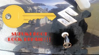 How To Fix A Stiff Suzuki Alto Boot Lock [upl. by Fritzie]