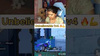 Indian girl gamer 1v4 skills 🥵 bgmishorts 1v4shorts pubgmobile [upl. by Bael]