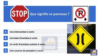 Examen théorique saaq Québec 2023  permis de conduire Sécurité routière canada test Quebec [upl. by Dleifxam594]