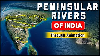 Indian Geography Peninsular Rivers of India  Smart Revision through Animation  OnlyIAS [upl. by Landry]