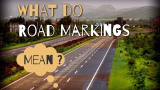 Meanings of Road Markings in India Pavement markings Traffic signs amp symbols [upl. by Nathalia]