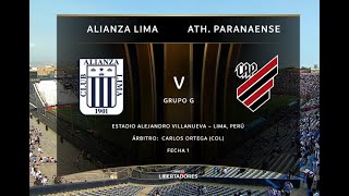 Alianza Lima Vs Athletico Paranaense 00  Libertadores 2023  Transmisión Completa [upl. by Simmie496]