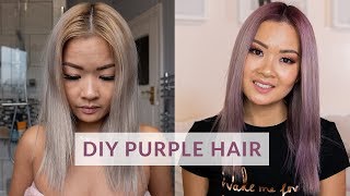 PURPLE OMBRE HAIR  Maria Nila Colour Refresh [upl. by Erme870]