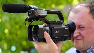 AX700  NX80  Z90  Die neuen Sony 4K HDR Camcorder mit 1 Zoll Sensor Hybrid AF und HLG im Detail [upl. by Arlena]