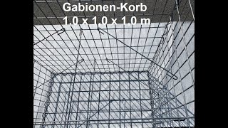 Gabionen selber bauen  Aufbau GabionenKorb von HSGabionen [upl. by Razal]