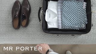 How To Pack For A Business Trip  MR PORTER [upl. by Cindie154]