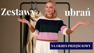 💎 Jak tworzyć zestawy ubrań na okres przejściowy🔅❓ Szafa kapsułowa z 14 elementów ubrań w praktyce 🍂 [upl. by Angi]