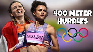 Womens 400m Hurdles Semi Finals Line Up  Sydney McLaughlin  Femke Bol  Paris Olympics [upl. by Anawt]