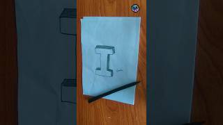 3dart howto draw 3dletterdrawing 3D LETTER I [upl. by Symer]