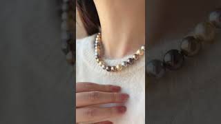 Jewelry Must Have pearlnecklace Under 50 Colorful Shell Pearl Necklace Shine as Real Pearl [upl. by Nnylf]