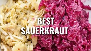 Sauerkraut Recipe  How to Make Sauerkraut  Easy Homemade Sauerkraut [upl. by Qiratla]