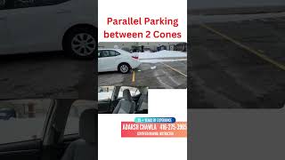 Parallel Parking  How to Parallel Park between two cones  G2 Road Test parallelparking [upl. by Suixela]