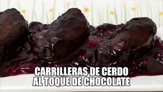 Cómo hacer CARRILLERAS de Cerdo 🍫🍖 Carrilladas en salsa chocolate [upl. by Nicol954]