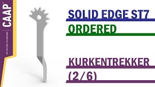 Solid Edge  Ordered  Pattern Suppress Occurence Loft  Kurkentrekker [upl. by Atinek]