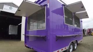 Solar Powered Concession Trailer  QualityFoodTrailerscom [upl. by Deering]